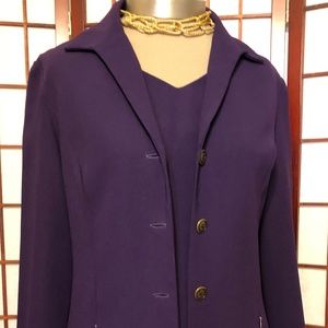 CLOSET CLOSING PURPLE CAREER DRESS & JACKET